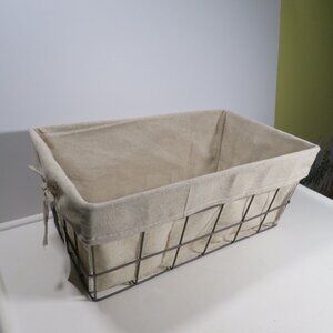 Metal Basket with Fabric Insert (Removeable, Washable) Thick metal Durable